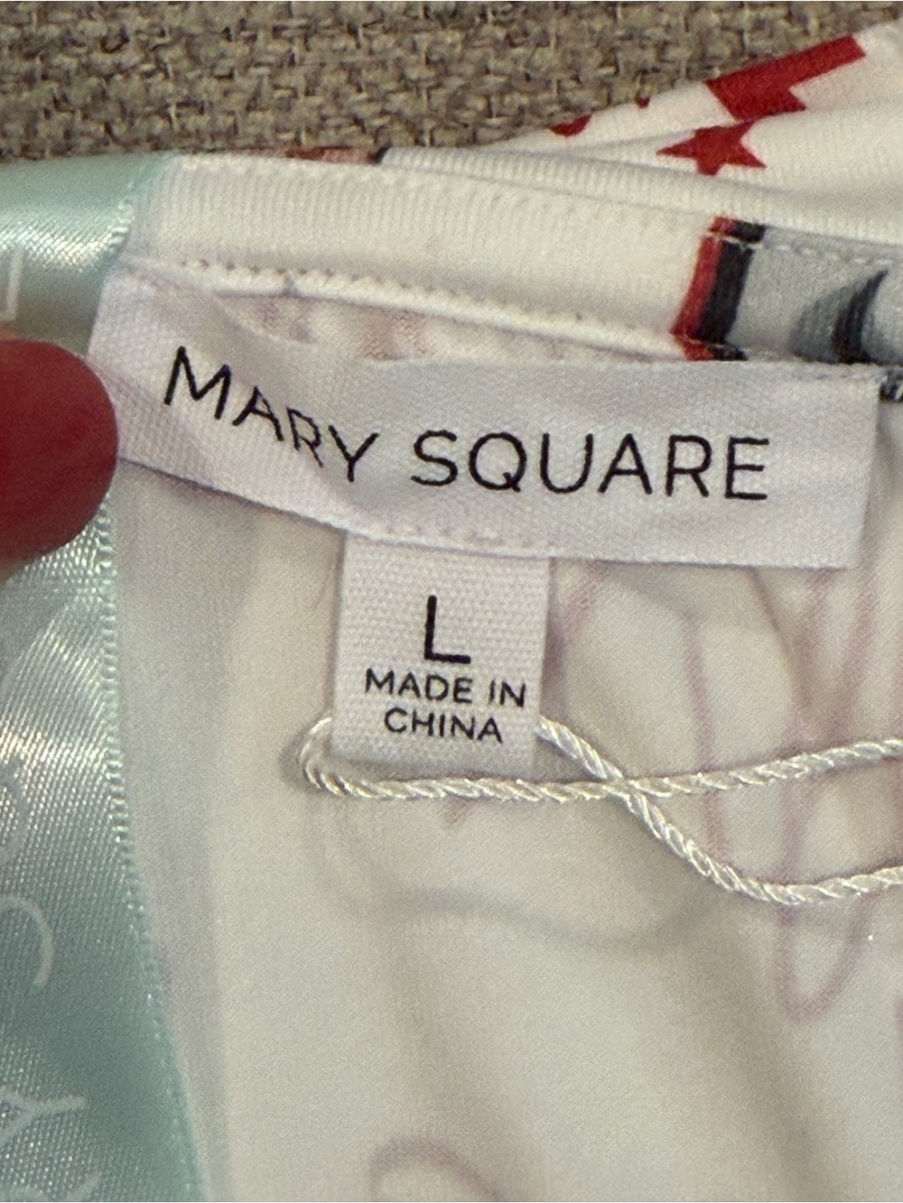 Mary Square Women's Pajama Set with Alabama Collegiate Print - Picture 4 of 4